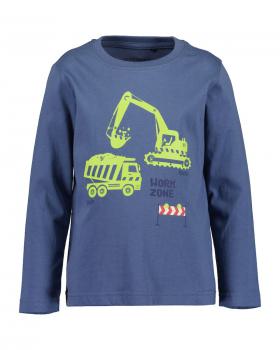 Longsleeve Baustelle hellblau 128